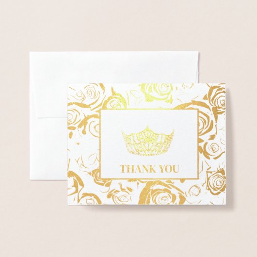 Miss America Style Pageant Crown Folienkarte (Vorderseite mit Umschlag)