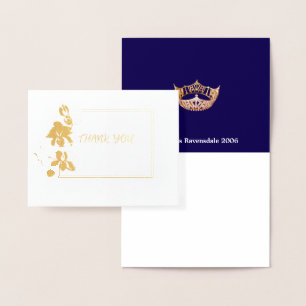 Miss America Style Pageant Crown Orchid Vielen Dan Folienkarte