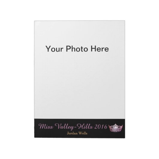 Miss America Style Pageant Foto Autograph Pad Notizblock (Rotiert)