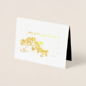 Miss America style Pageant Orchid Foil Vielen Dank Folienkarte (Vorderseite)