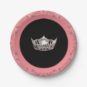 Miss America style Pink Coral 7" Paper Teller (Vorderseite)