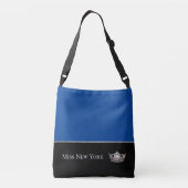 Miss America Style Silver Crown Bag Tragetaschen Mit Langen Trägern (Rückseite)