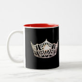 Miss America Style Silver Crown Tasse (Links)