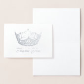 Miss America Style Silver Foil Crown Card Folienkarte (Anzeige)