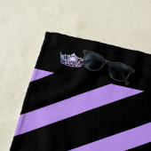 Miss America style Strip Lilac Crown Beach Handtuc Strandtuch (Beispiel)