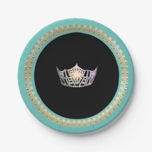 Miss America Turquoise 7" Paper Teller