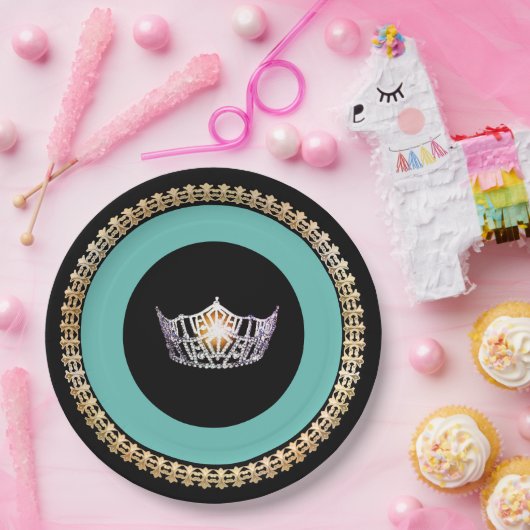 Miss America Turquoise Crown 9" Teller (Party)