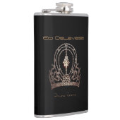Miss America Universe Art Crown Personal Flask Flachmann (Rechts)