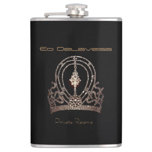 Miss America Universe Art Crown Personal Flask Flachmann