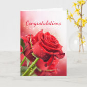 Miss America USA Red Roses Greeting Card-Congrats Karte (Gelbe Blume)