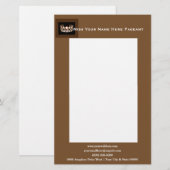 Miss America USAstyle Bold Boxes Custom Letterhead Briefpapier (Vorne/Hinten)
