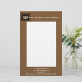 Miss America USAstyle Bold Boxes Custom Letterhead Briefpapier (Stehend Vorderseite)