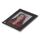 Miss American Style Crown Custom Autograph Pad Notizblock (Rotiert)