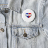 Miss Americana Usa Flaggenmitte 4. Juli Patrioti Button (Beispiel)