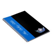 Miss Amerika-Art blaues Kronen-Notizbuch Notizblock (Rechte Seite)