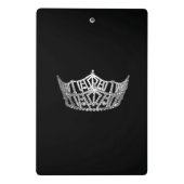 Miss Amerika-Art-Kronen-Miniklemmbrett Mini Klemmbrett (Rückseite)