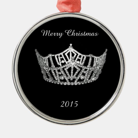 Miss Amerika-Art Ornament Aus Metall (Vorne)