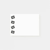 Miss Amerika kippte silberne Krone Post-it Klebezettel (Vorderseite)