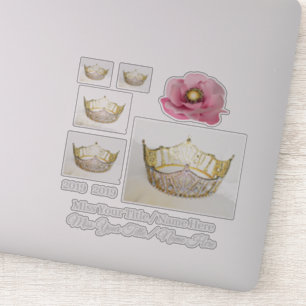 Miss Amerika-Kronen-Gewohnheits-Aufkleber Aufkleber