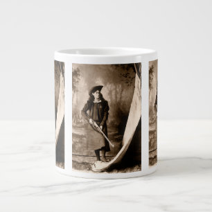 Miss Annie Oakley mit Gun, Vintages Foto Portrait Jumbo-Tasse