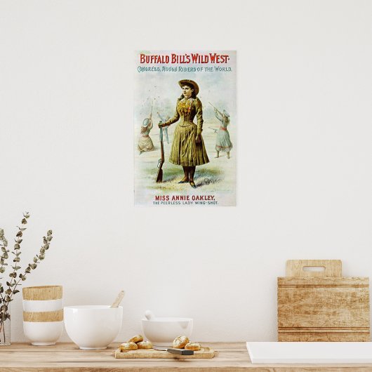 Miss Annie Oakley Poster (Küche)