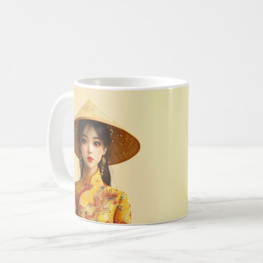 Miss Aodai Kaffeetasse (Vorderseite Links)