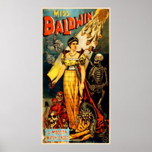 Miss Baldwin Vintag Magic Poster