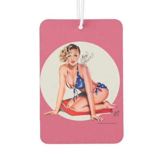 Miss Behavin' von Elizabeth Austin Air Freshener Autolufterfrischer (Rückseite)