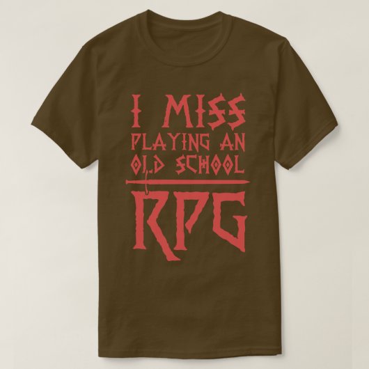 Miss beim RPG in der alten Schule T-Shirt (Design vorne)