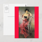 Miss Bell - Giovanni Boldini Postkarte (Vorne/Hinten)