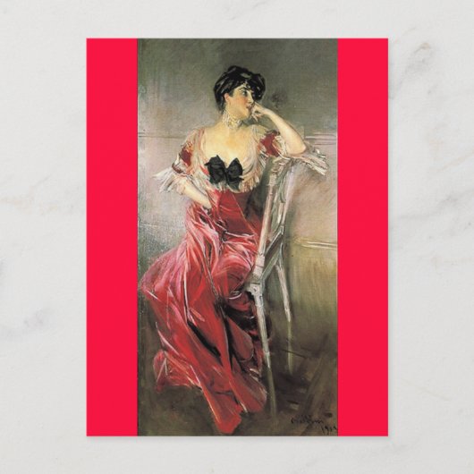 Miss Bell - Giovanni Boldini Postkarte (Vorderseite)
