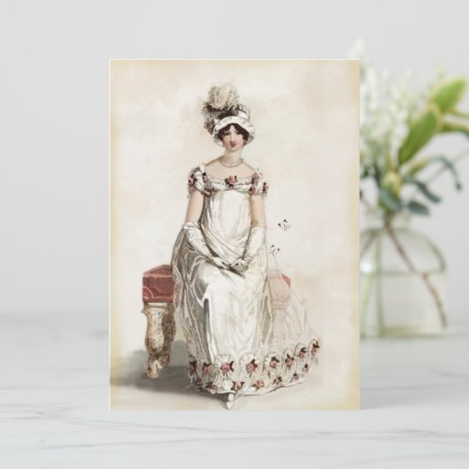 "Miss Bennet" Einladung (Stehend Vorderseite)