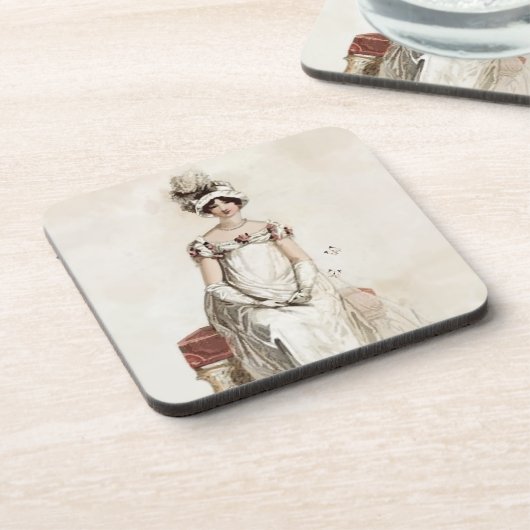 "Miss Bennet" Getränkeuntersetzer (Linke Seite)