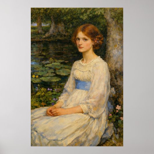 Miss Betty Pollock by John William Waterhouse Poster (Vorne)