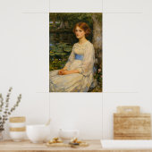 Miss Betty Pollock by John William Waterhouse Poster (Küche)