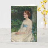 Miss Betty Pollock | John William Waterhouse Karte (Gelbe Blume)