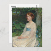 Miss Betty Pollock | John William Waterhouse Postkarte (Vorne/Hinten)