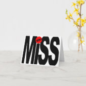 Miss-Blume Karte (Gelbe Blume)