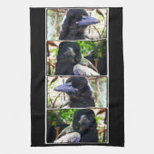 Miss Bub rettet australische Magpie Geschirrtuch (Vertikal)