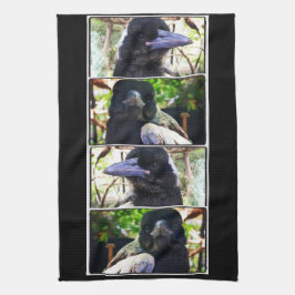 Miss Bub rettet australische Magpie Geschirrtuch