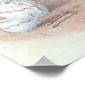 Miss Bunny Drink Tea Kinderzimmer Wall Poster (Ecke)