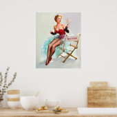 Miss Button up Poster (Küche)