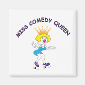 Miss Comedy Queen Square Magnet (Vorne)