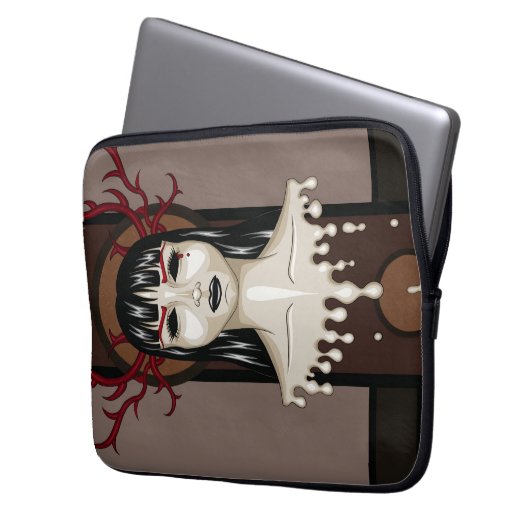 Miss D. Laptopschutzhülle (Vorderseite Links)