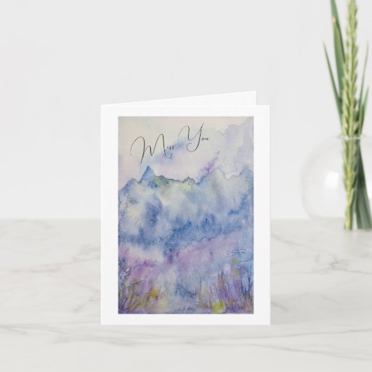 Miss Deine atmosphärische Landschaftskarte Dankeskarte (Vorderseite)