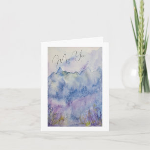 Miss Deine atmosphärische Landschaftskarte Dankeskarte