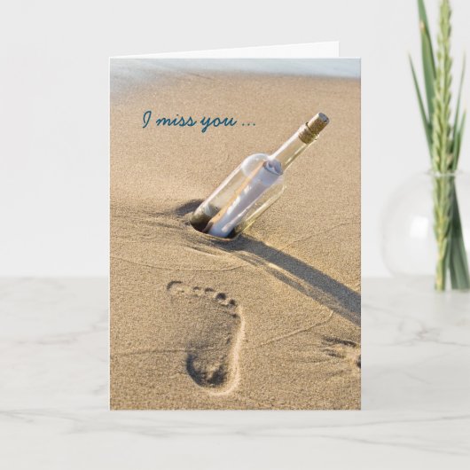 Miss Deine Nachricht Karte (Vorderseite)