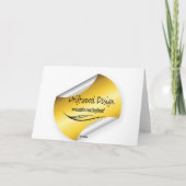 Miss Deine Nachricht Karte (Rückseite)