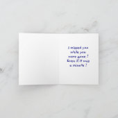 Miss Deine Note Card Karte (Innenseite)