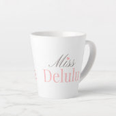 Miss Delulu – Cute Aesthetic  Milchtasse (Rechte Ecke)